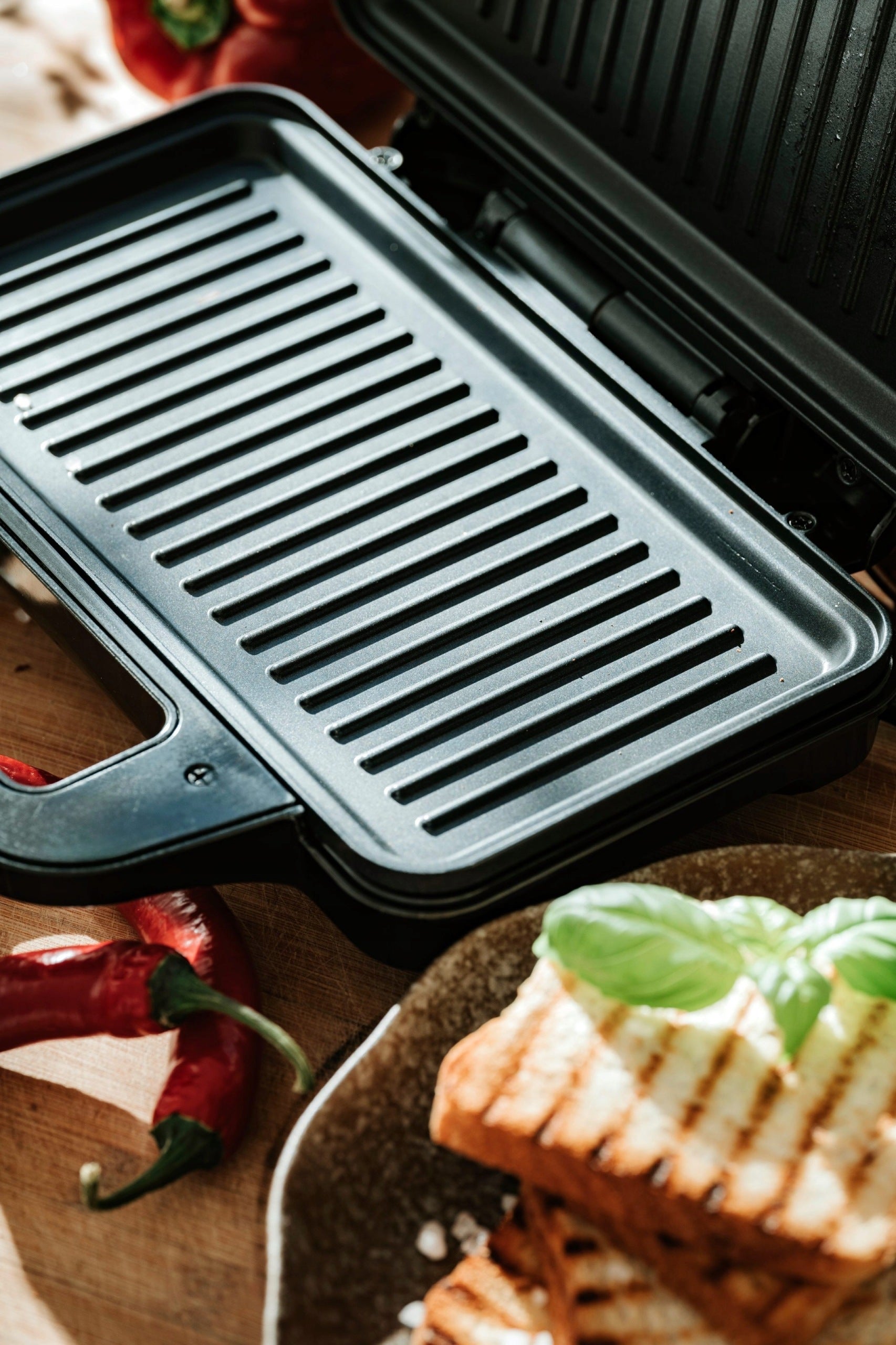 Toaster Grill for Sandwiches Panini Toaster 2in1 Nonstick Large Strong Packaging status original
