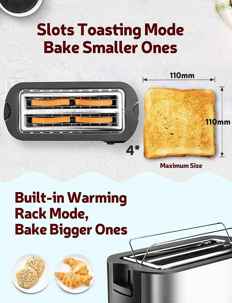Toaster Ikich CP-144A silver/grey 1500 W Manufacturer code B08P57D7NP