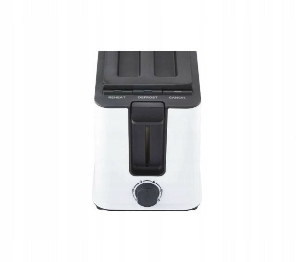 Toaster Midea MT-RP2L09W Defrosting 950W Additional features 2 komory do dwóch tostów jednocześnie,opiekanie cienkich i grubych kromek,Schowek na przewód sieciowy