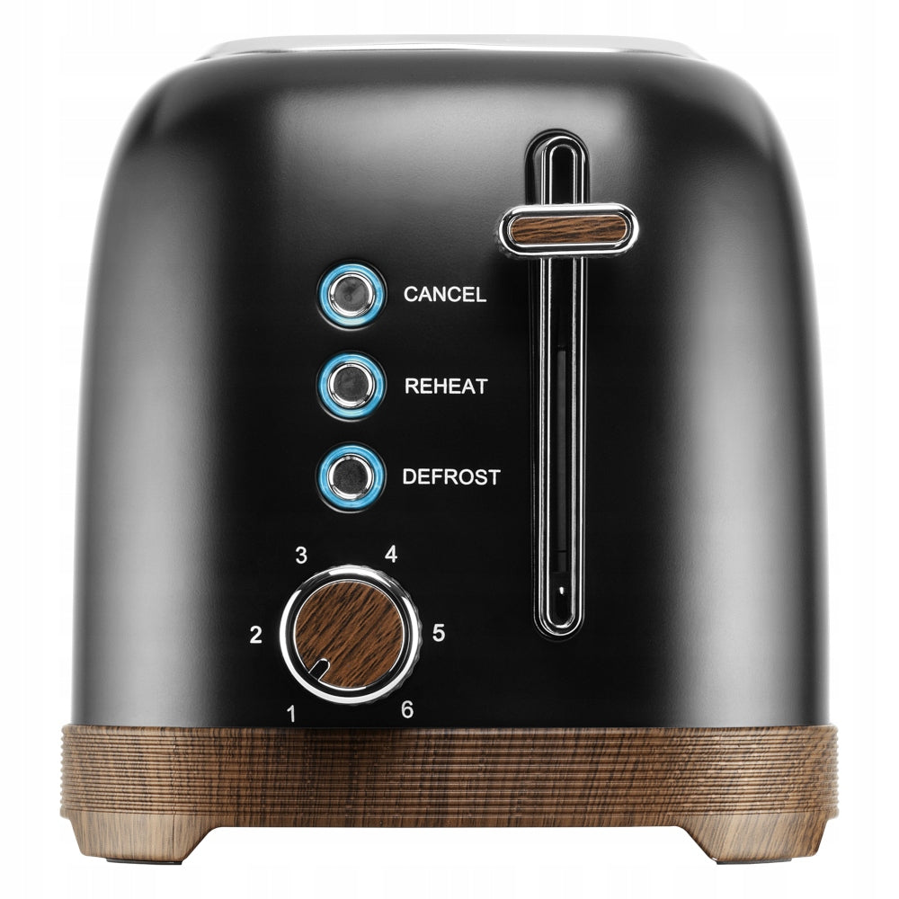 Toaster PHILCO PHTA 3711B 950W 2SANDWICHES STYLISH DESIGN TIMER 7 Level BLACK Manufacturer code PHTA 3711B