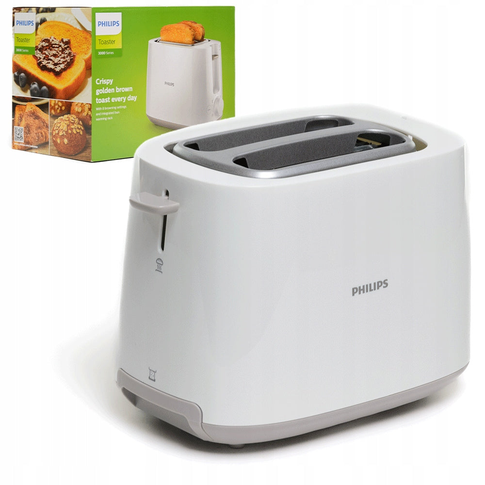 Toaster PHILIPS Daily Collection HD2581/00 830W 2 slices GRATE 8 settings Power rating 900 W