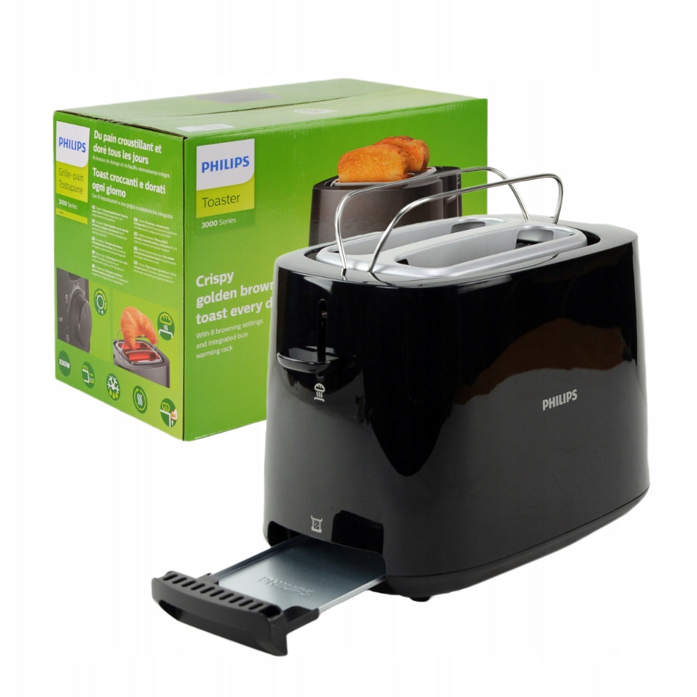 Toaster PHILIPS Daily Collection HD2581/90 830W GRATE 2 slices 8 settings