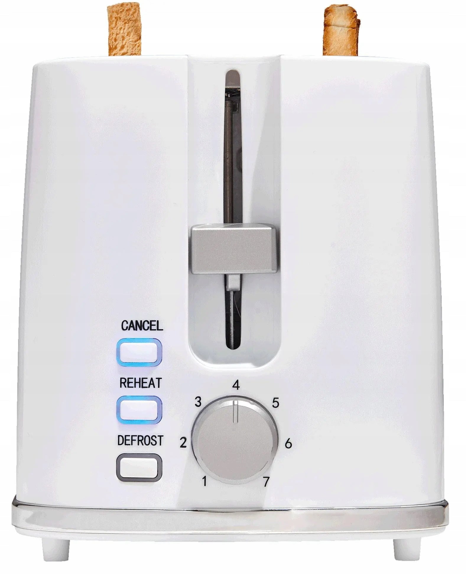 Toaster RAVEN ET008B 2 toast 7-stage power adjustment 900W White Packaging status original