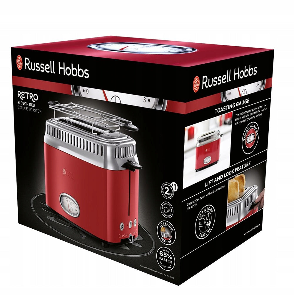 Toaster Russell Hobbs 21680-56 red 1300 W Power rating 1300 W