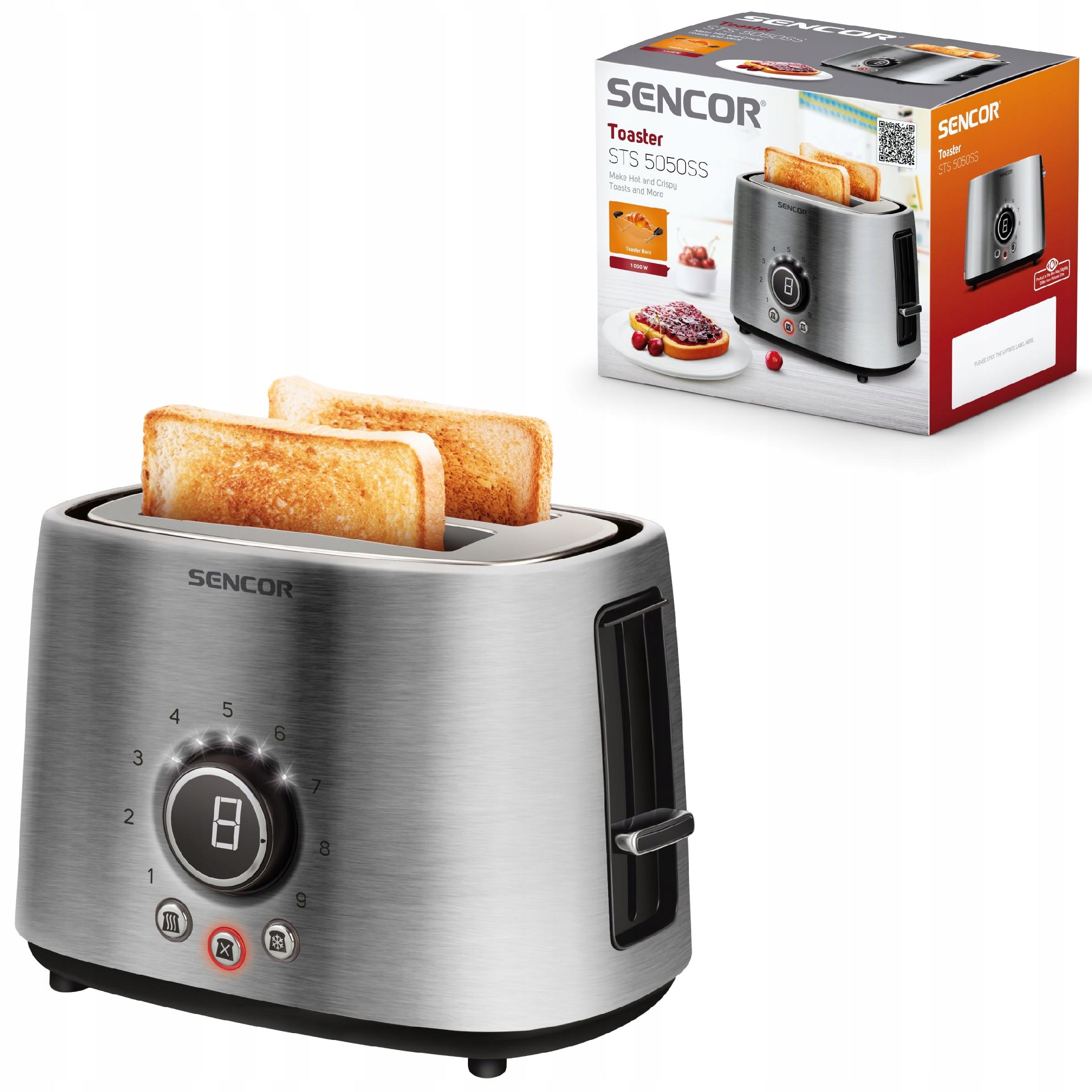 Toaster Sencor STS 5050SS STAINLESS STEEL 1000W