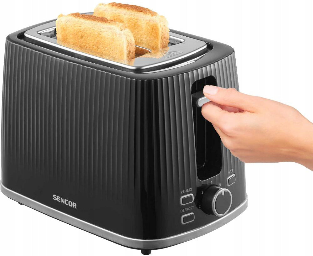 Toaster Sencor STS7511BK 930W for two TOASTED STEEL croutons