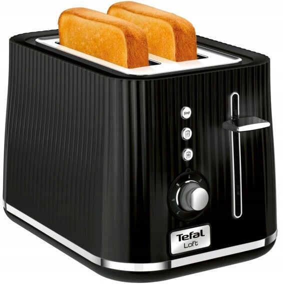 Toaster TEFAL Loft toaster black TT761838 7 levels toasting