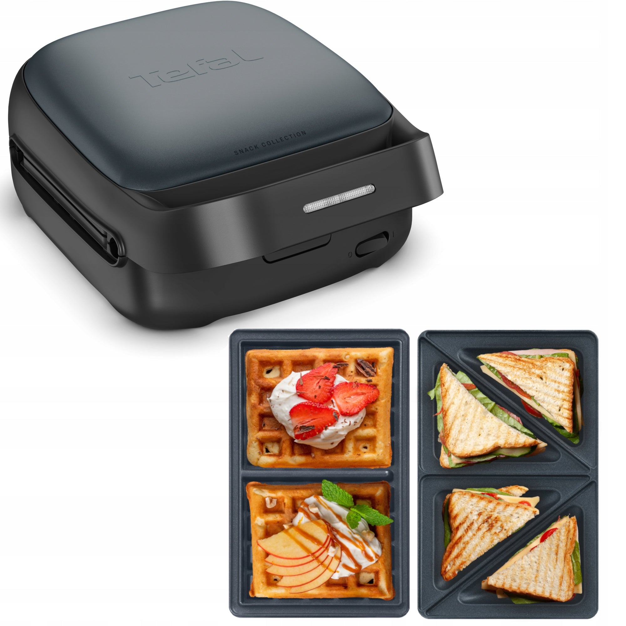 Toaster Waffle Iron for sandwiches TEFAL Snack Collection SW862BF0 700W