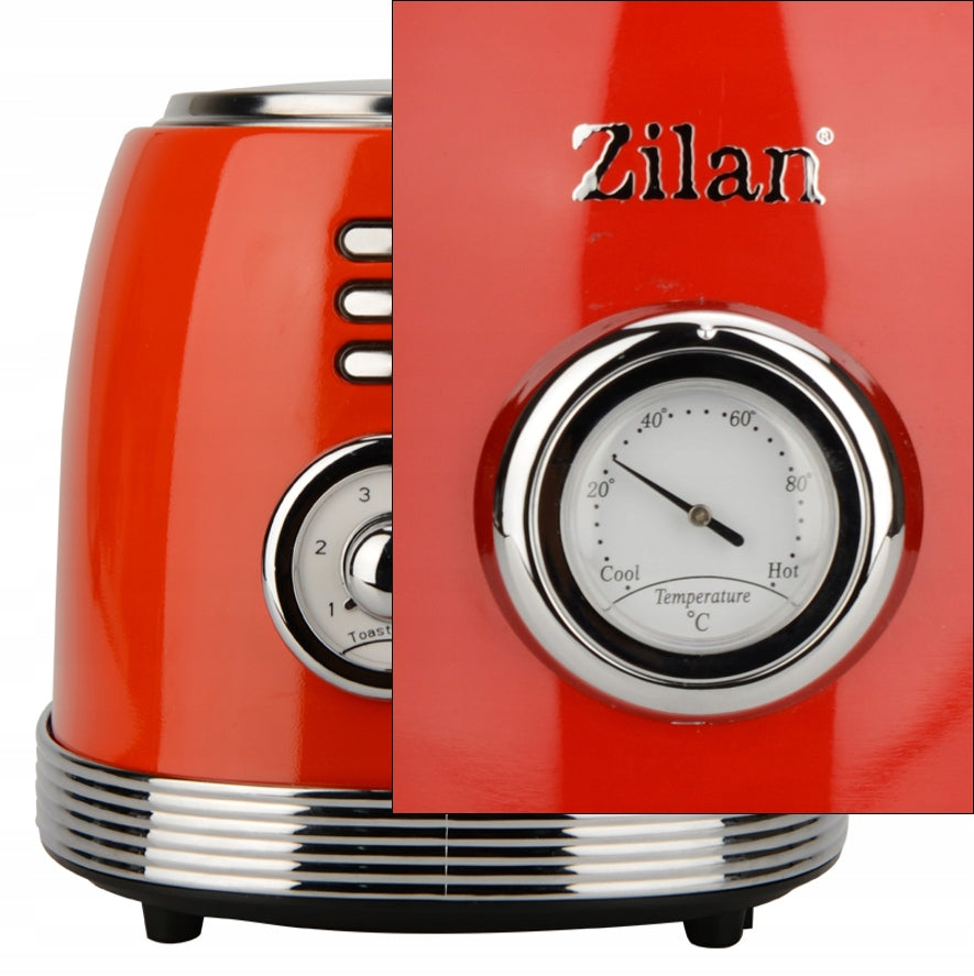 Toaster Zilan RETRO BREAD TOASTER red 850 W Manufacturer code ZLN7040