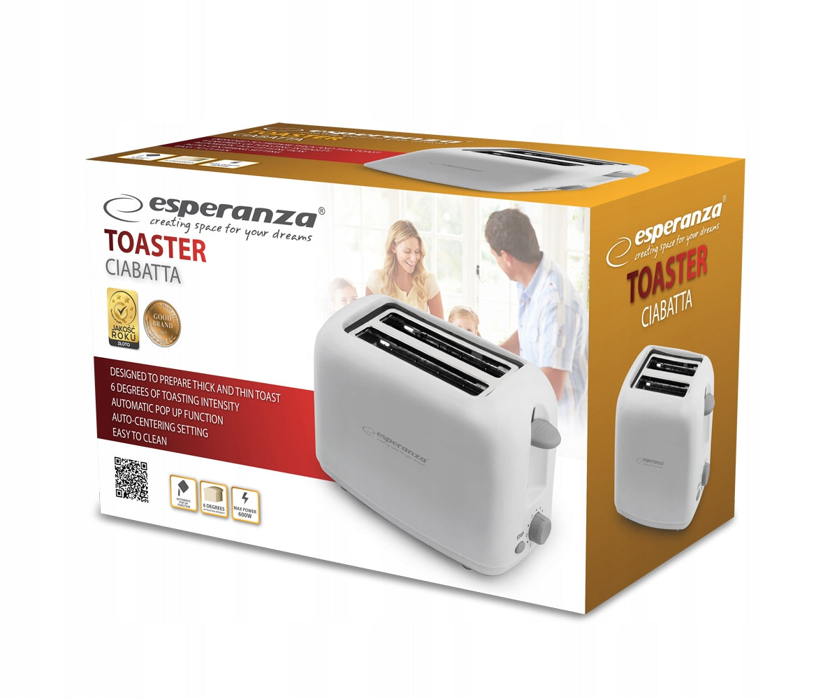 Toaster for TOAST BREAD TOASTER WHITE 600W Manufacturer code EKT002