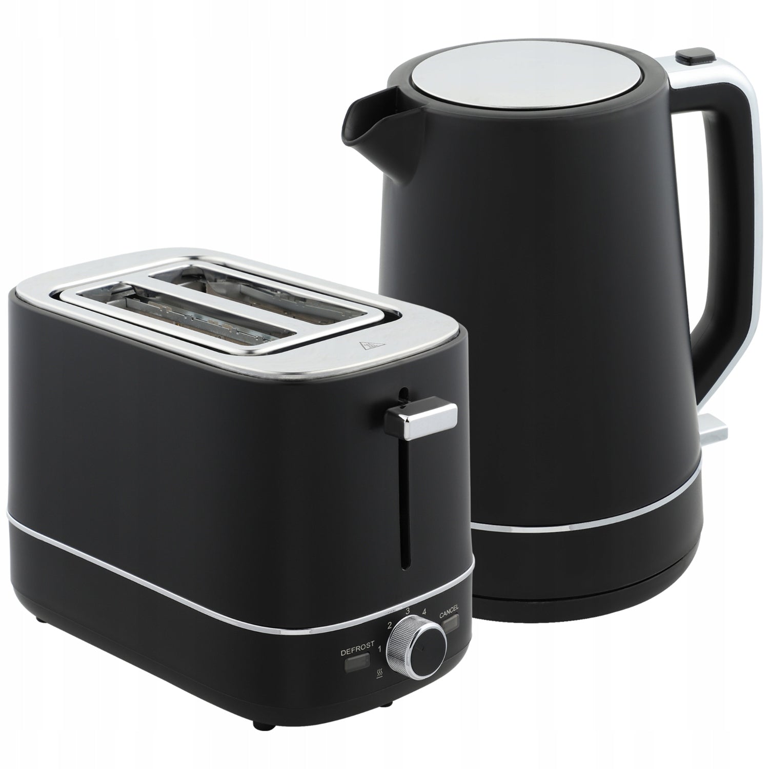Toaster + kettle set 2200W, 1,7l, black
