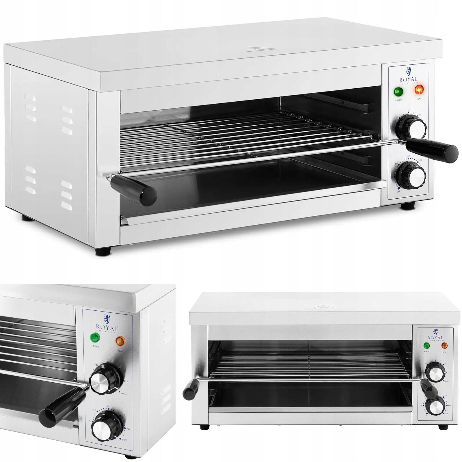 Toaster salamander for toast casseroles 50-300 C 2500 W