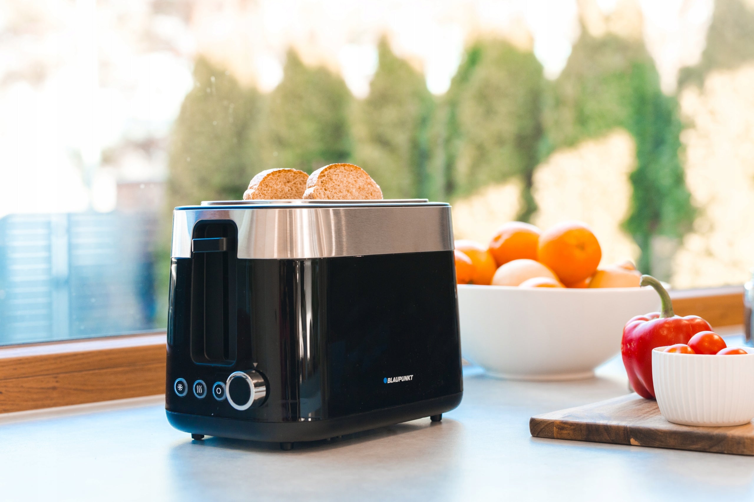 Toaster sandwich toaster 2 wide holes 6 degrees BLAUPUNKT TSP412 Packaging status original