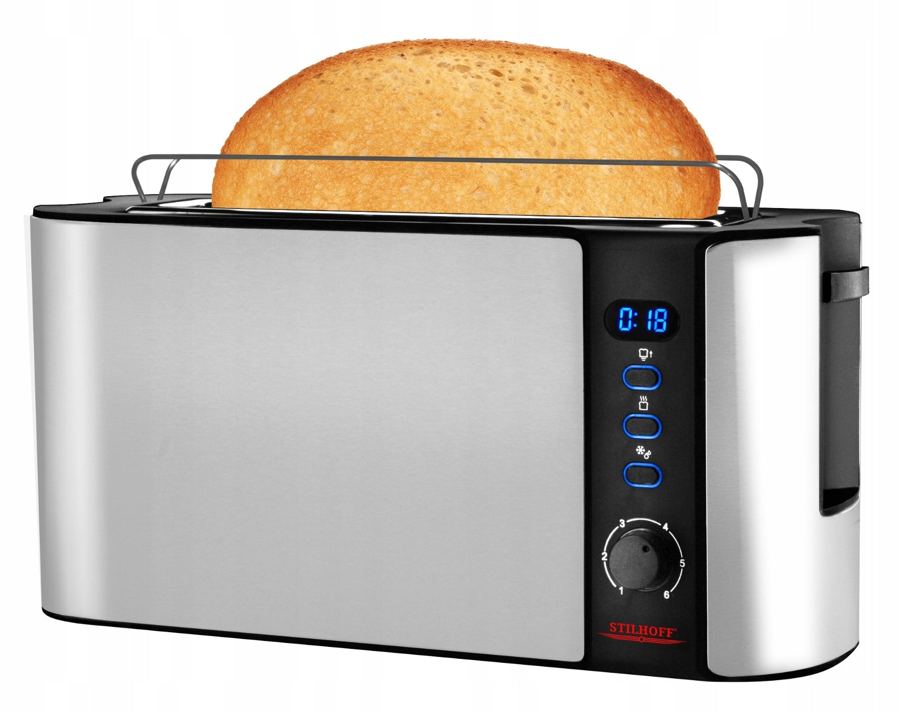 Toaster sandwich toaster STILHOFF with countdown wide large silver