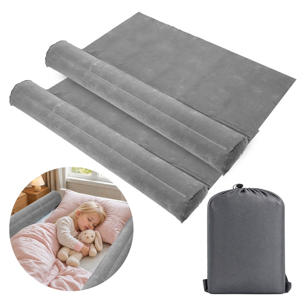 Toddler Bed Protective Barrier Non-Slip, 2 Pieces Grey