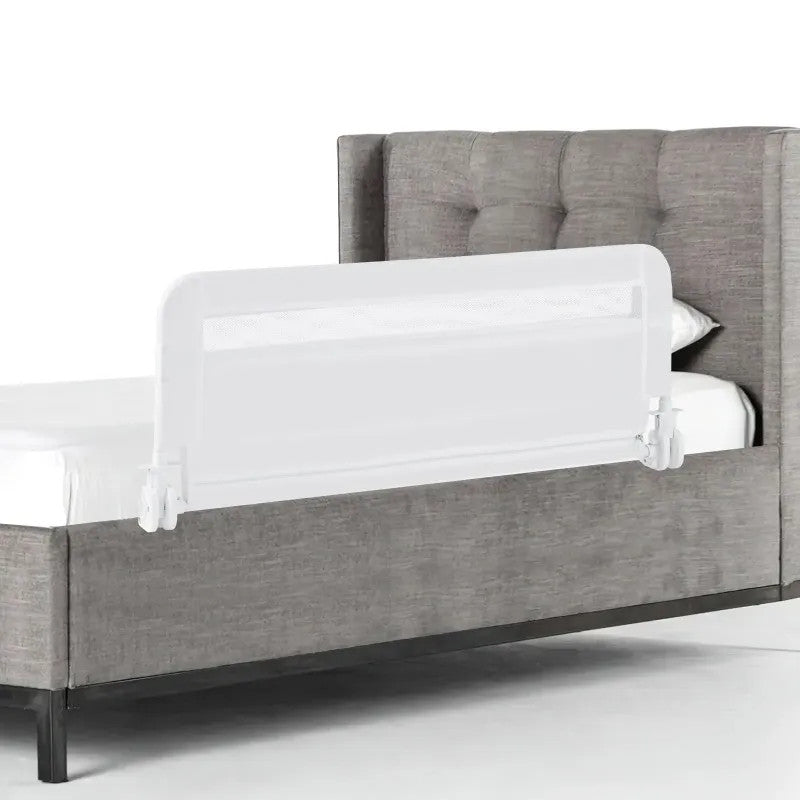 Toddler bed rail BS10047WH, 100 x 42 cm, foldable, white