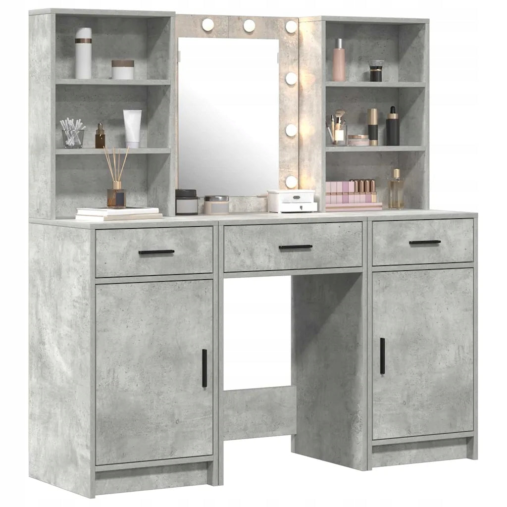 Toilet Set with LED Drawer with Shelf 3 Pcs Concrete Grey Manufacturer code 3334293