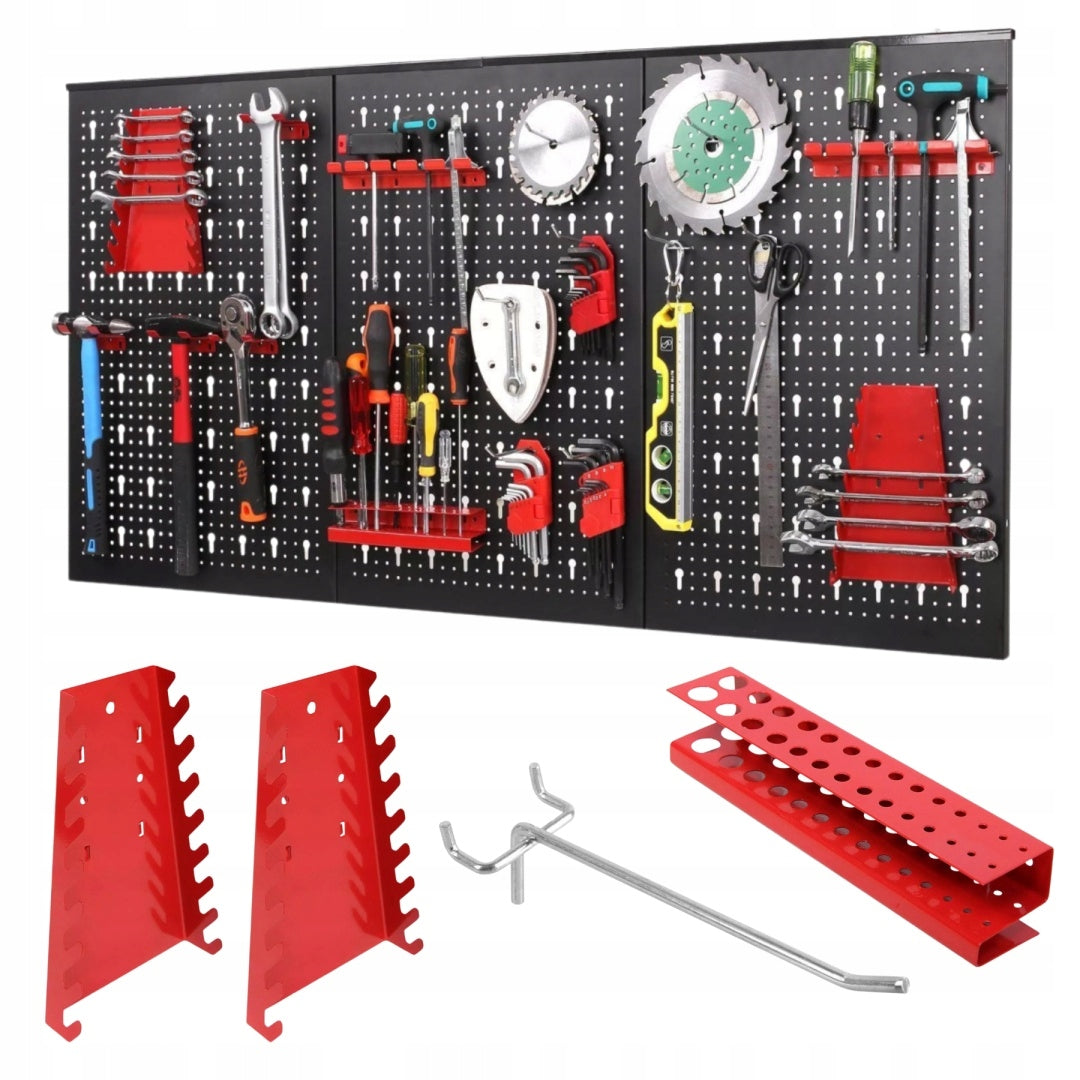 Tool Board Metal Tool Wall Perforated 32 Handles