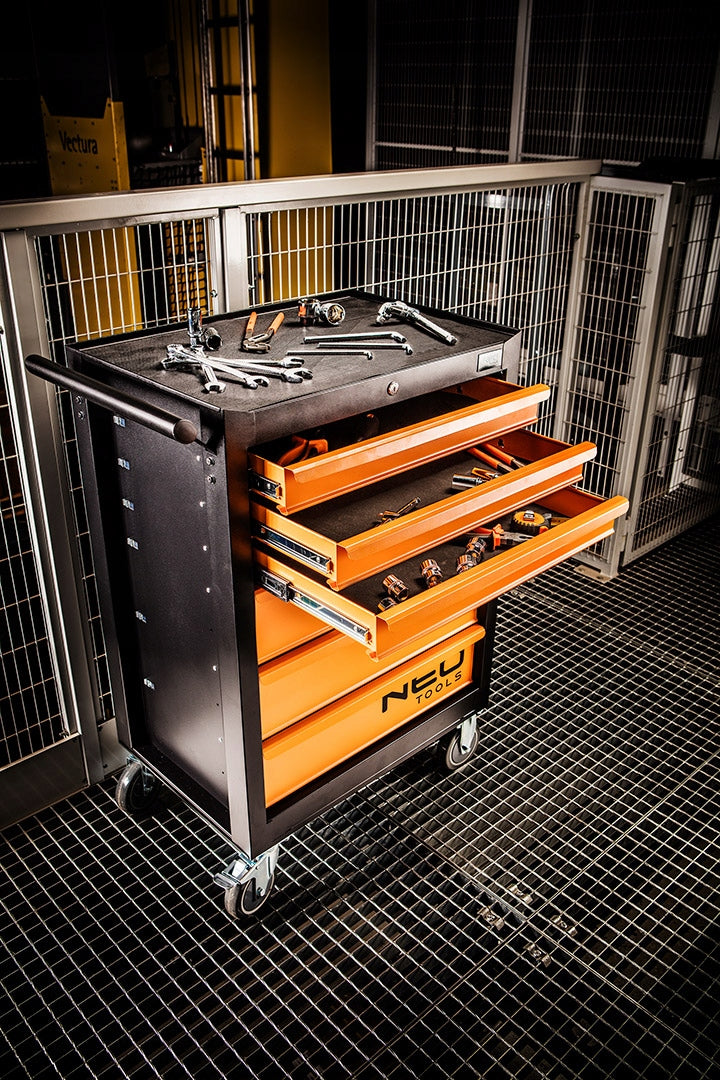 Tool Cabinet Tool Cart with Equipment 192 el. 6 NEO Drawers Packaging status original