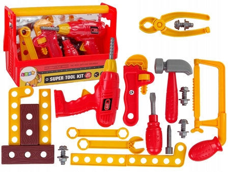 Tool Set Box Hammer Ticks Red Packaging status original
