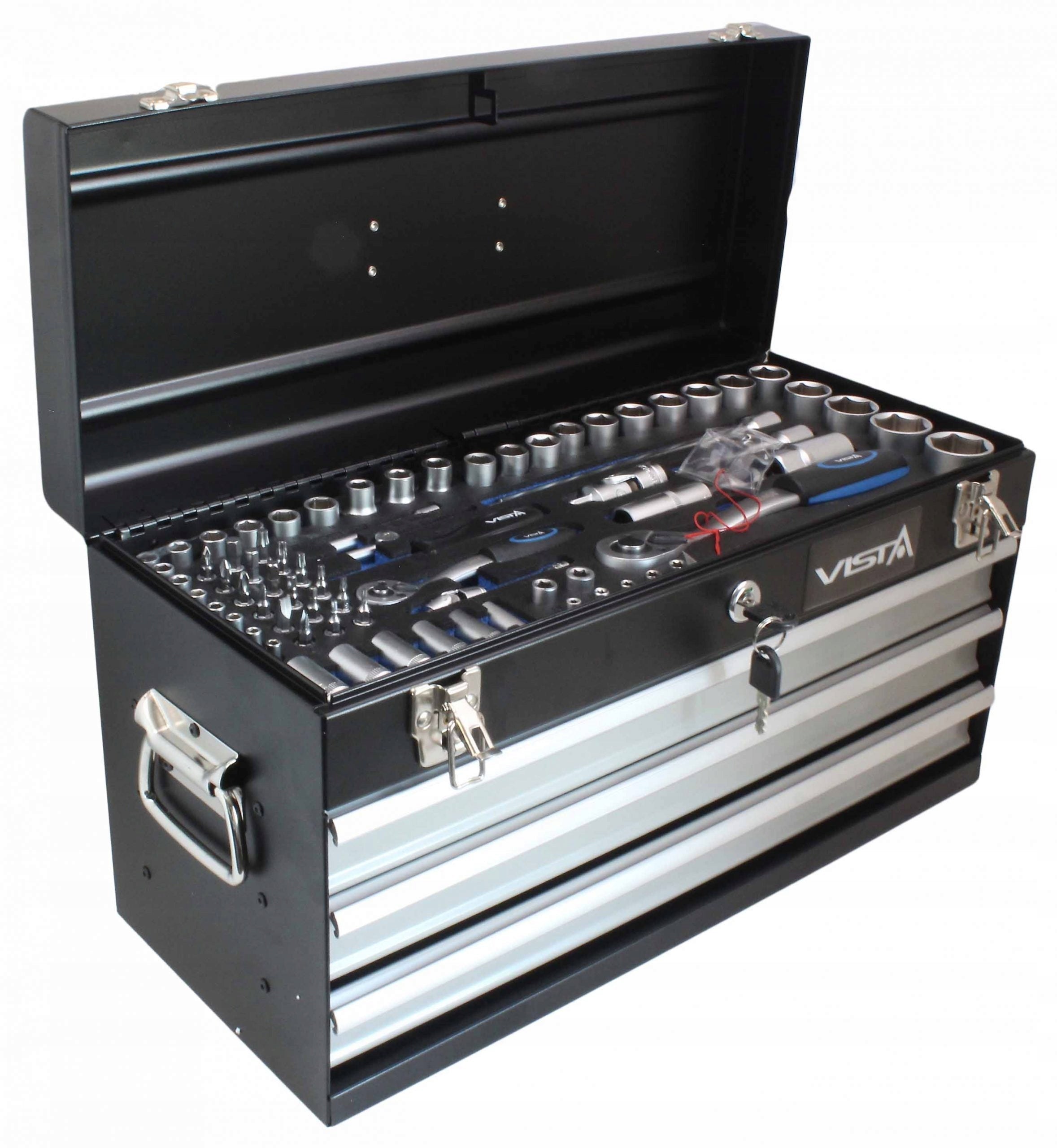 Tool Set Suitcase 145 el. Keys Screwdrivers Super Set + SUITCASE Brand Vista