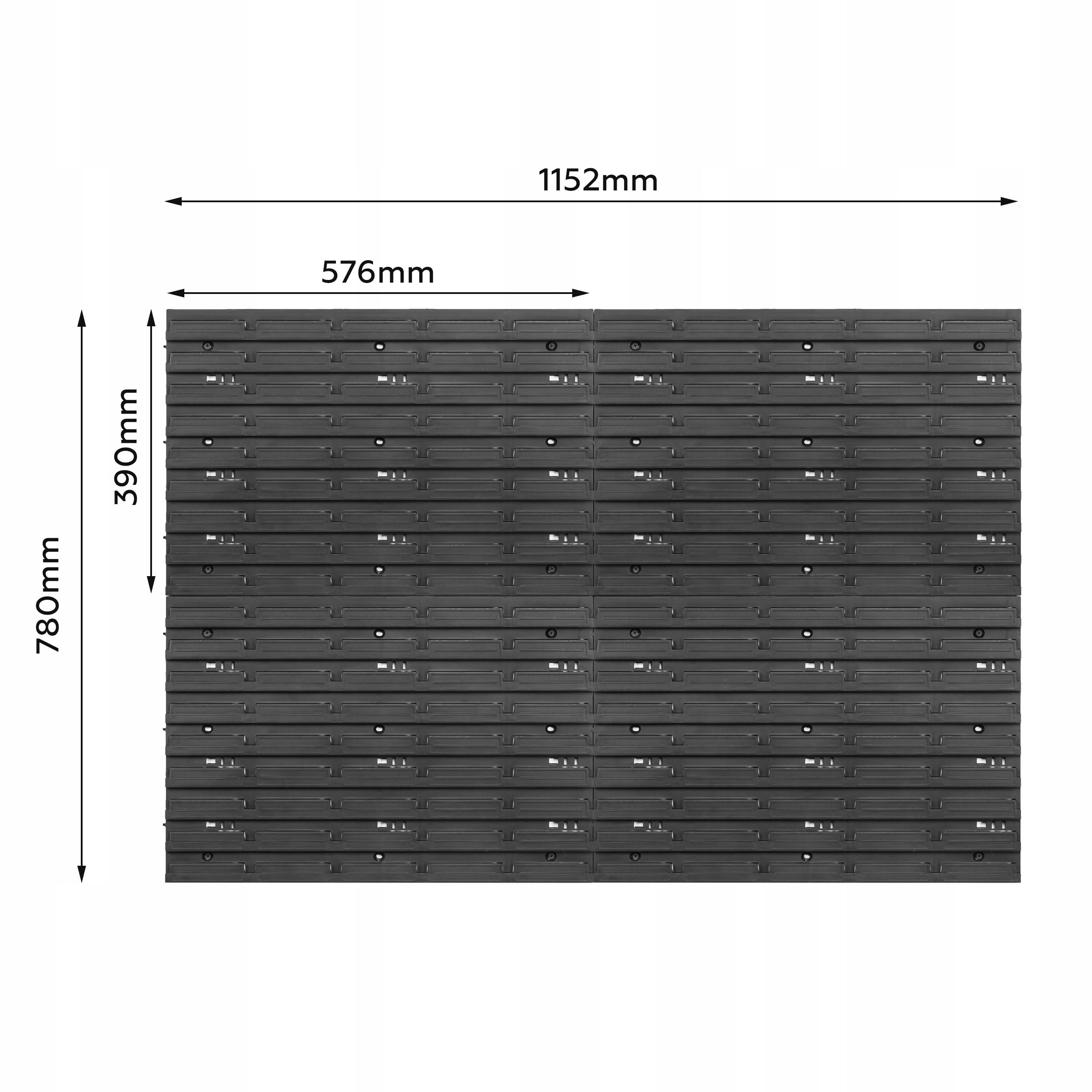 Tool board 115x78 cm workshop garage bookcase Kind pegboard