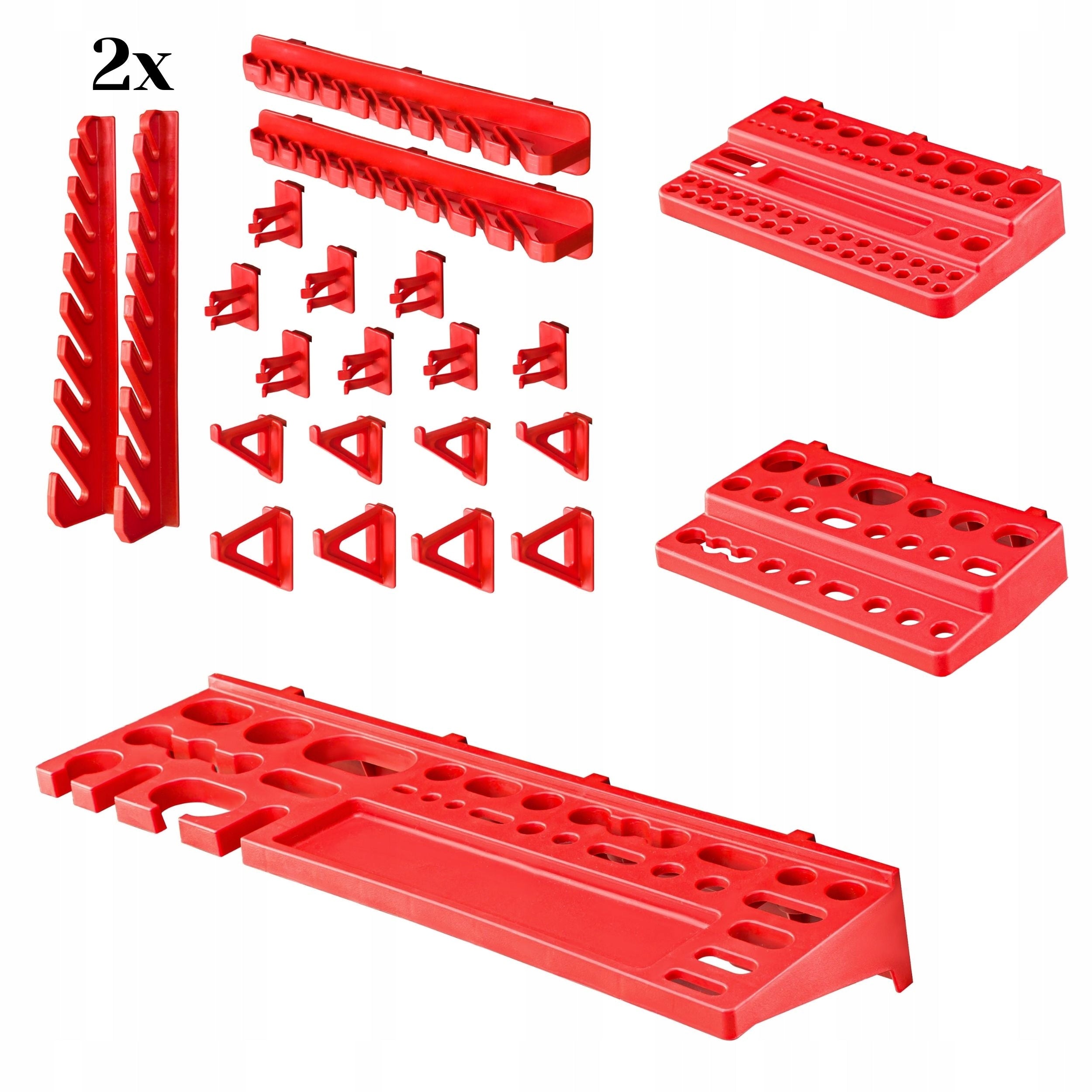 Tool board 117x78 cm workshop garage bookcase Additional features hangable fastening holes for elements