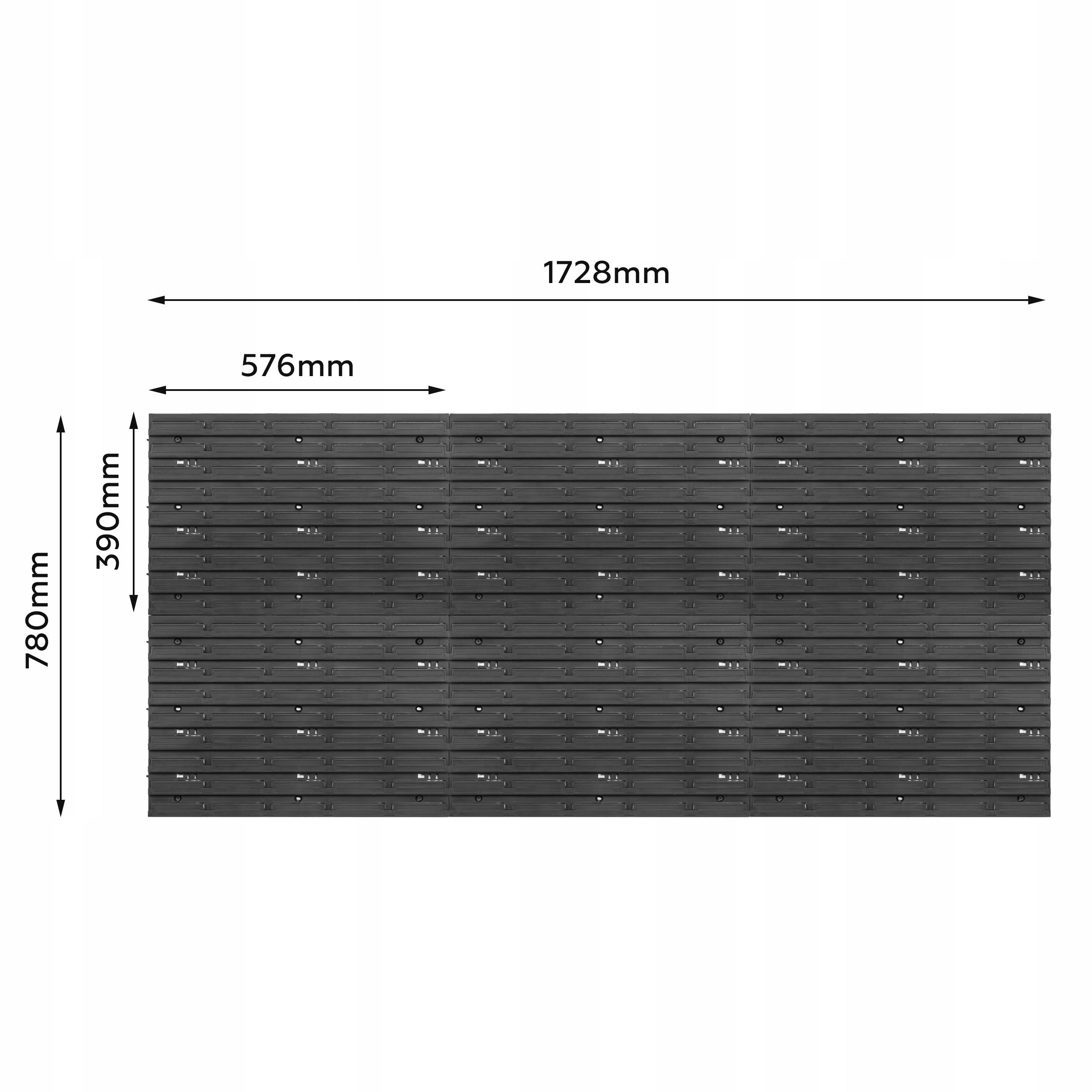 Tool board 172 x 78 cm workshop wall Product width 172 cm