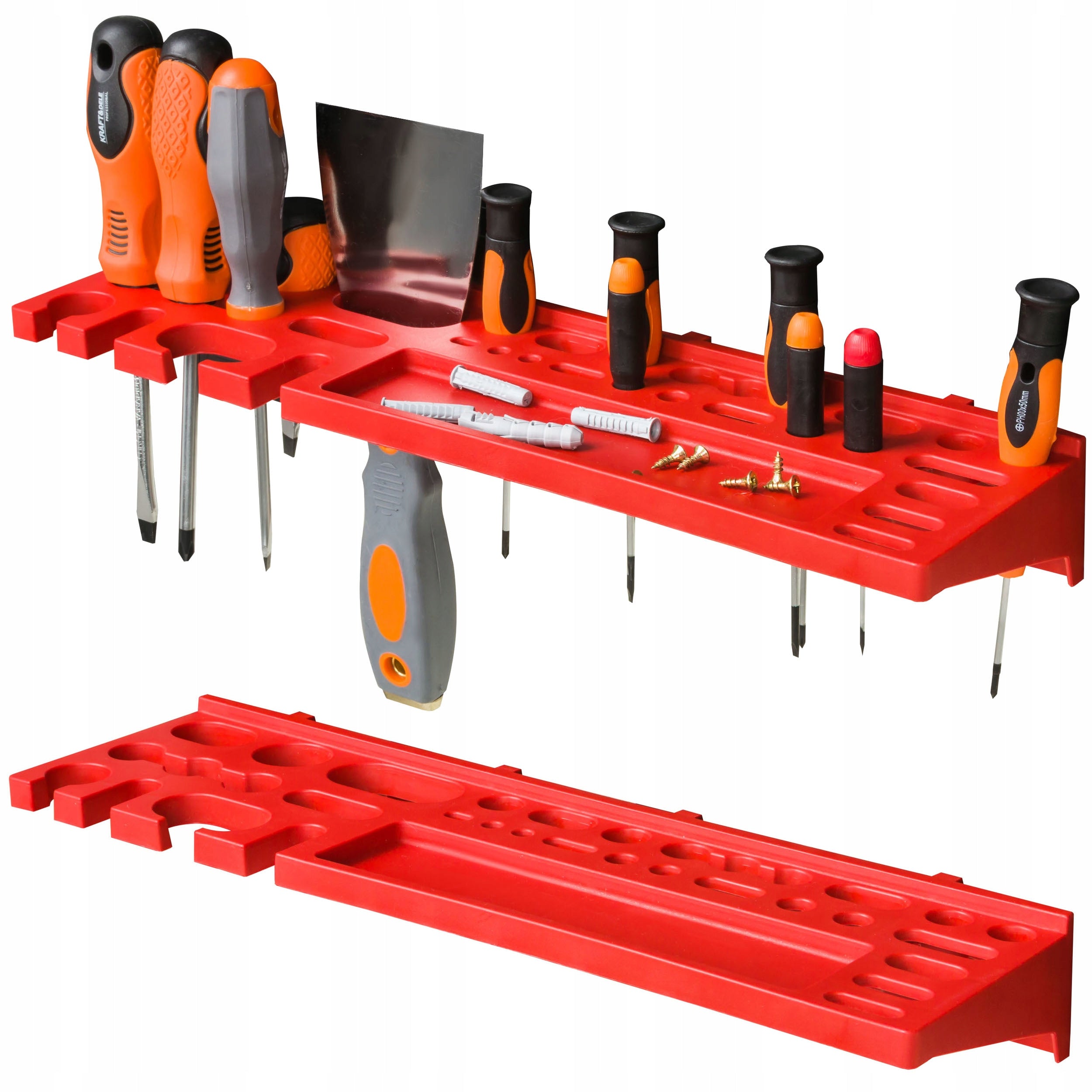 Tool board 46 cuvettes hooks handles 230x78 cm wall workshop Product width 230 cm