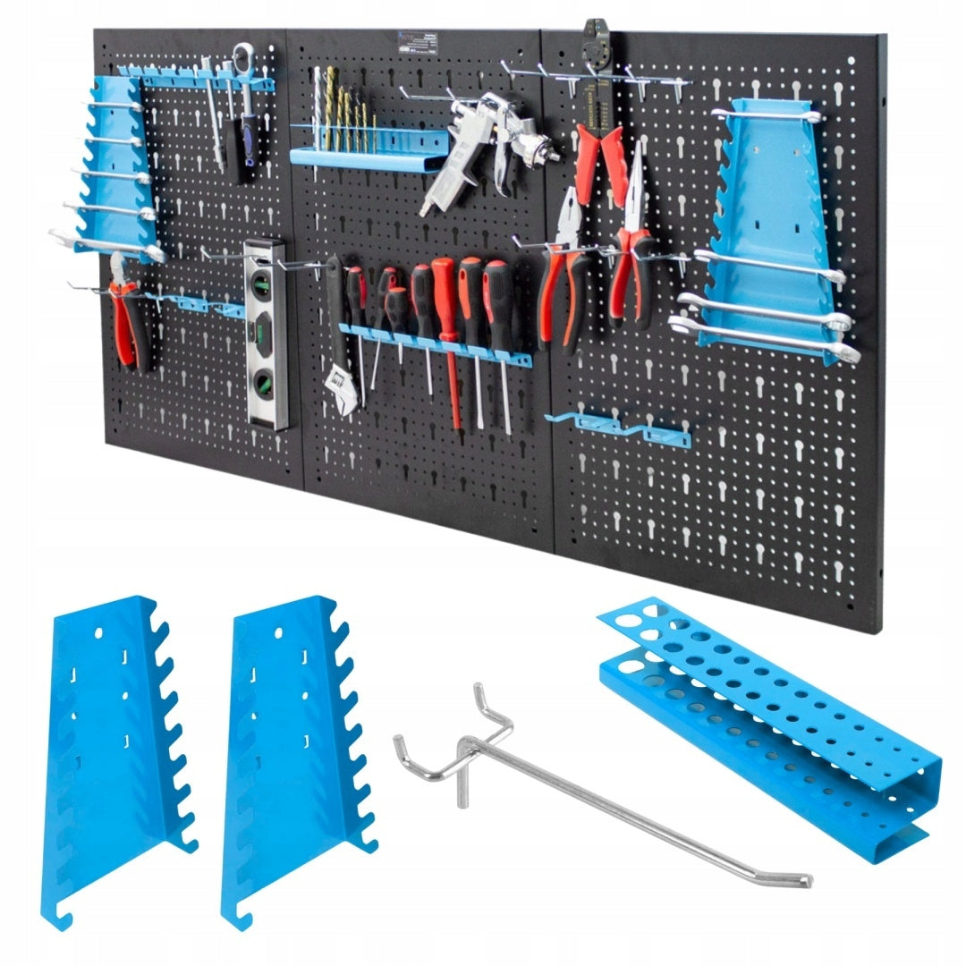 Tool board Bituxx black 120x60 cm with handles