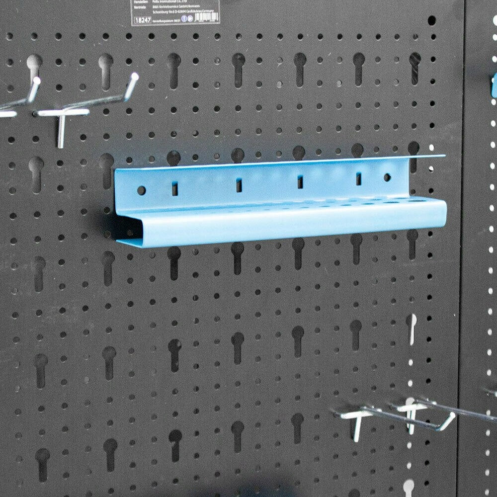 Tool board wall for workshop for tools with hooks 3 panels Color black
