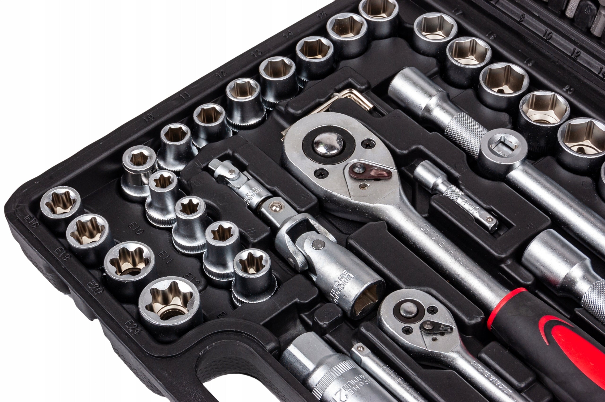 Tool set Mastiff 108 el. CRV chrome vanadium steel socket wrenches Manufacturer code MFSC108