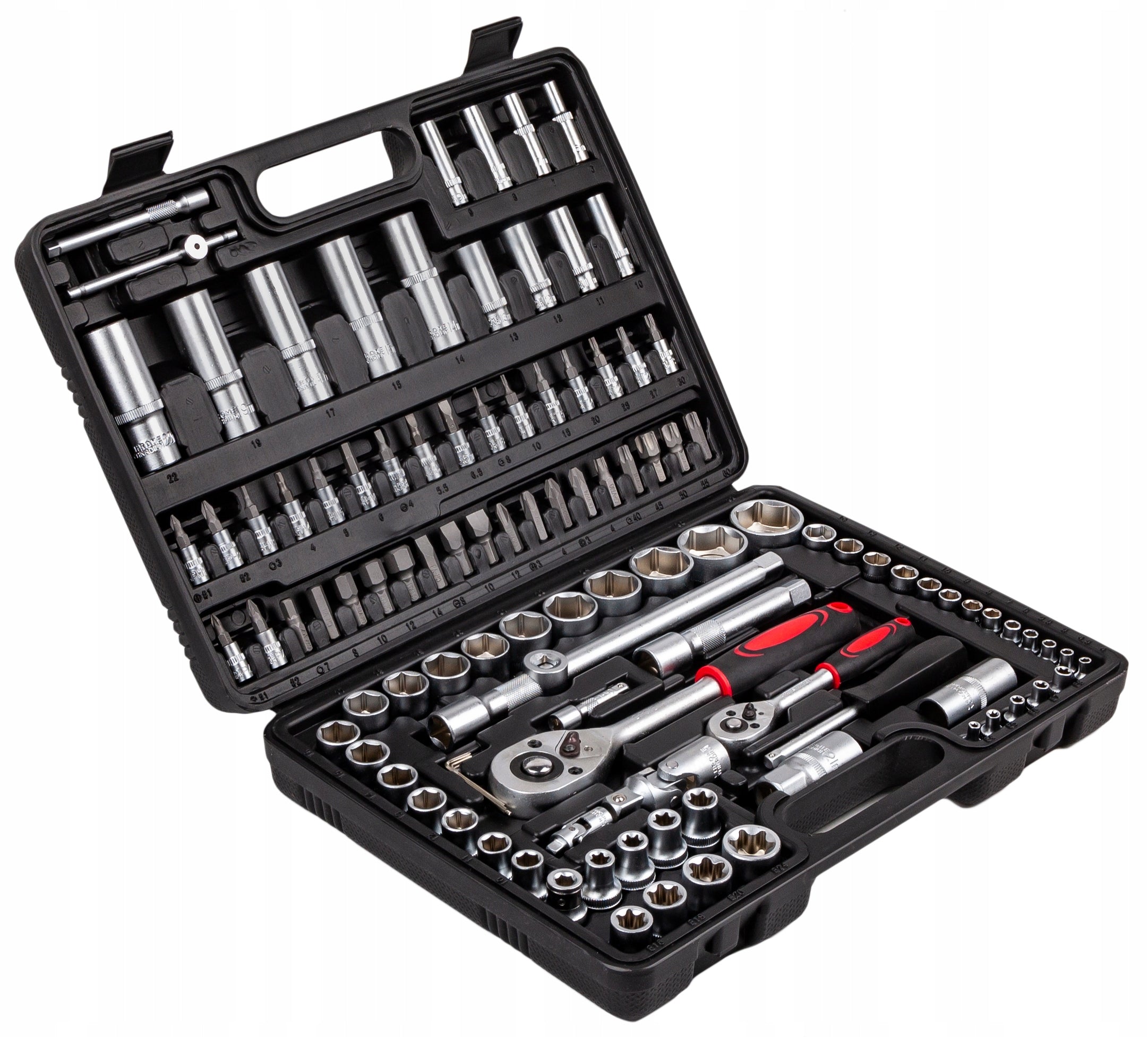 Tool set Mastiff 108 el. CRV chrome vanadium steel socket wrenches Packaging status original