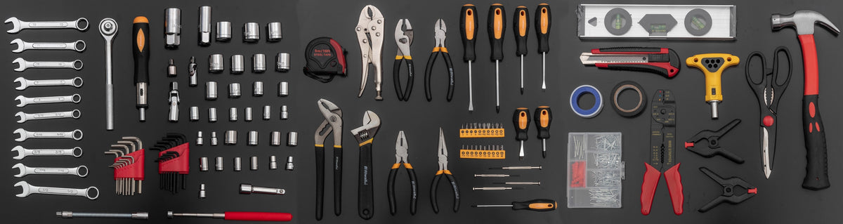 Tool set Pro 750 elements Tool case Wrenches Bits Caps Brand Riwall Pro