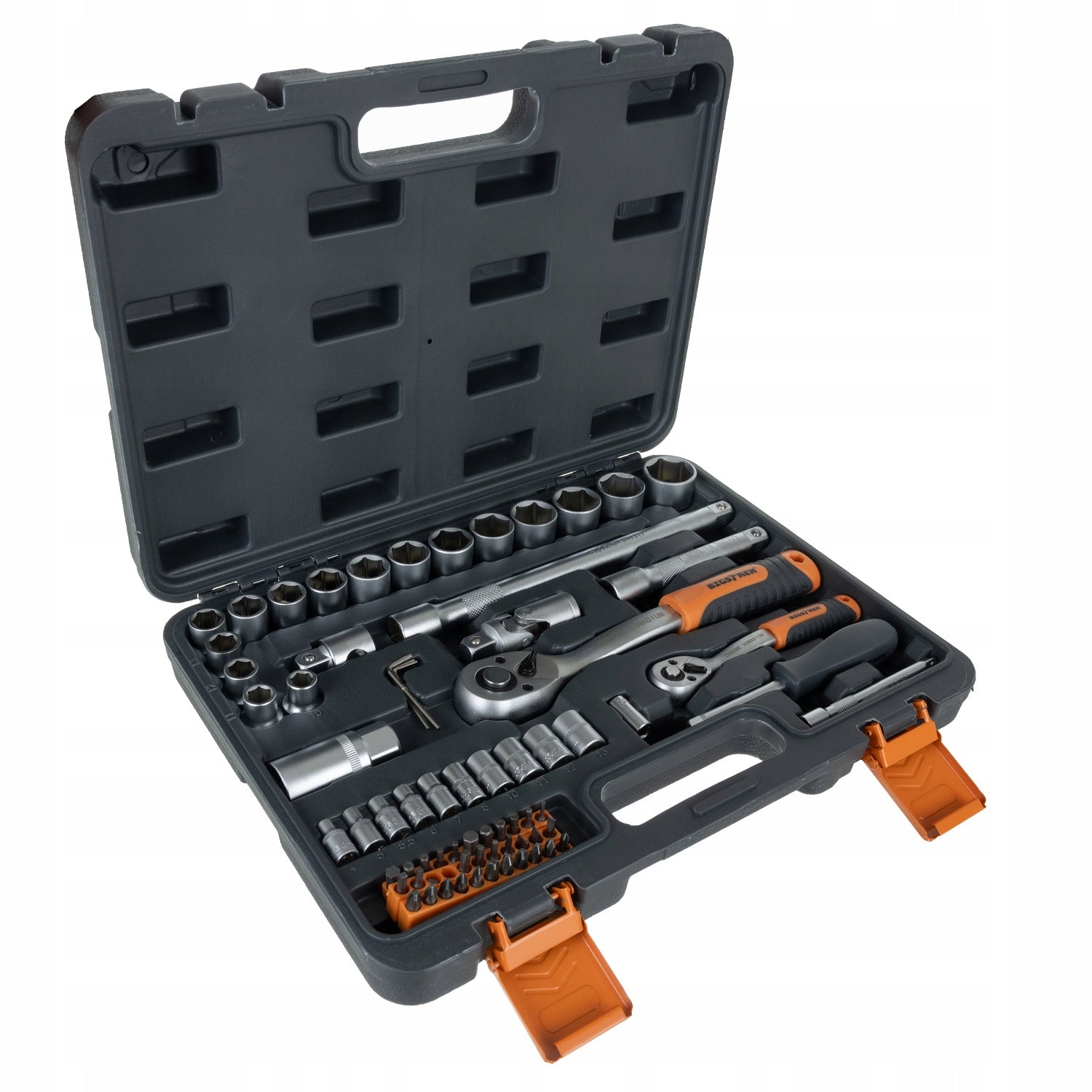 Tool set socket wrenches 1/2 1/4 ratchet 72el suitcase BIGSTREN Brand BIGSTREN