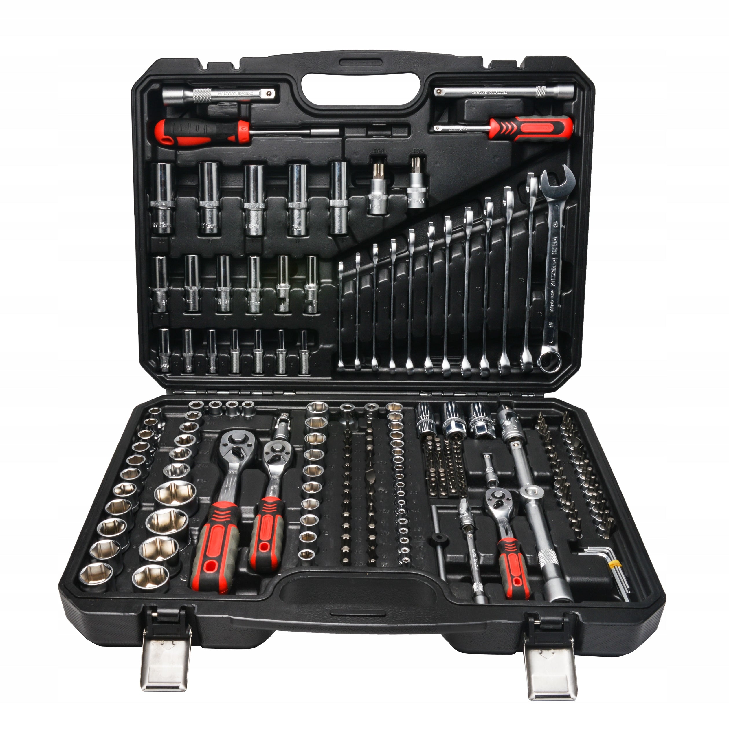 Tool set, tool wrenches 1/4" 3/8" 1/2" 222 pcs.