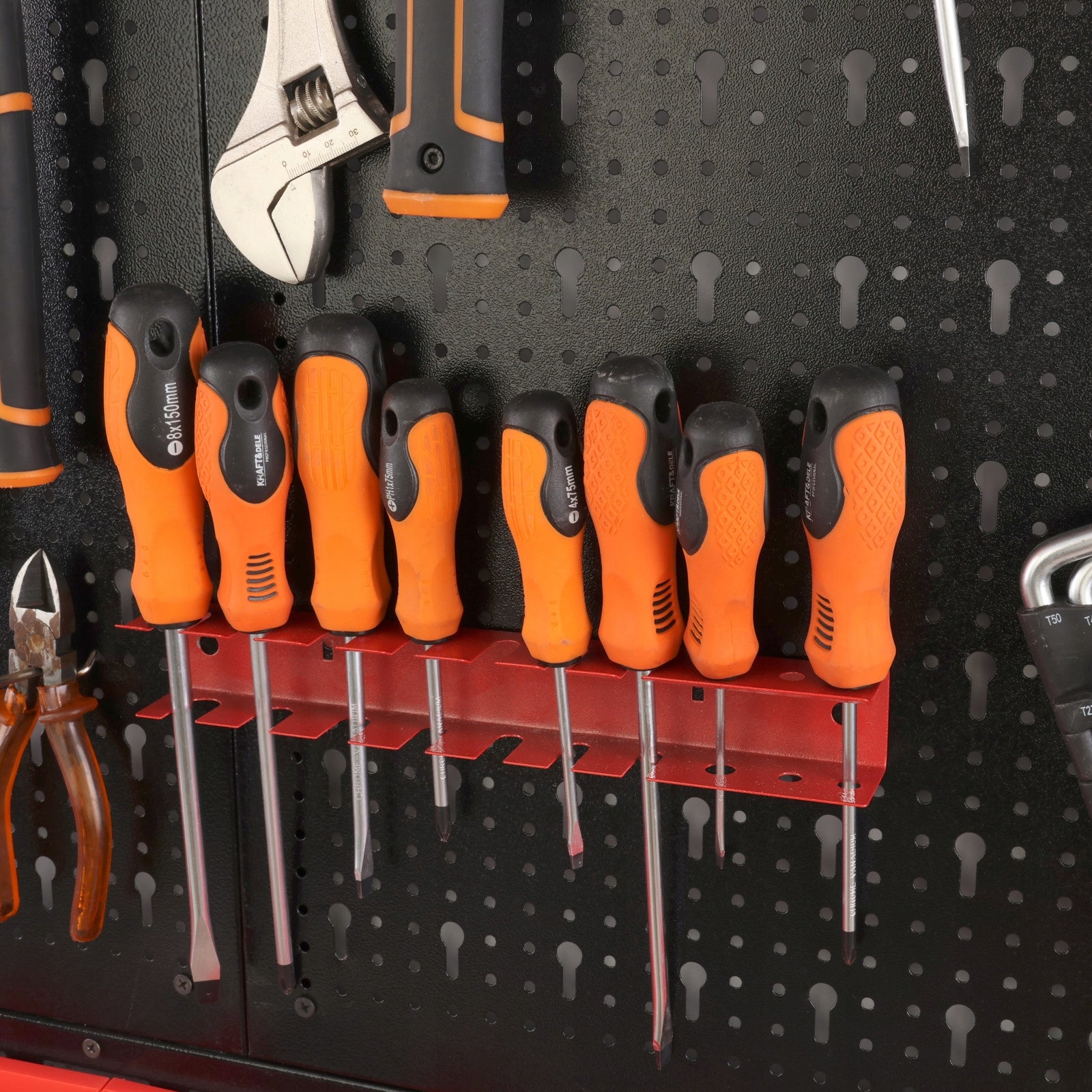 Tool shelf holders for metal board botle set of 22 elements steel Manufacturer code 5904865741984