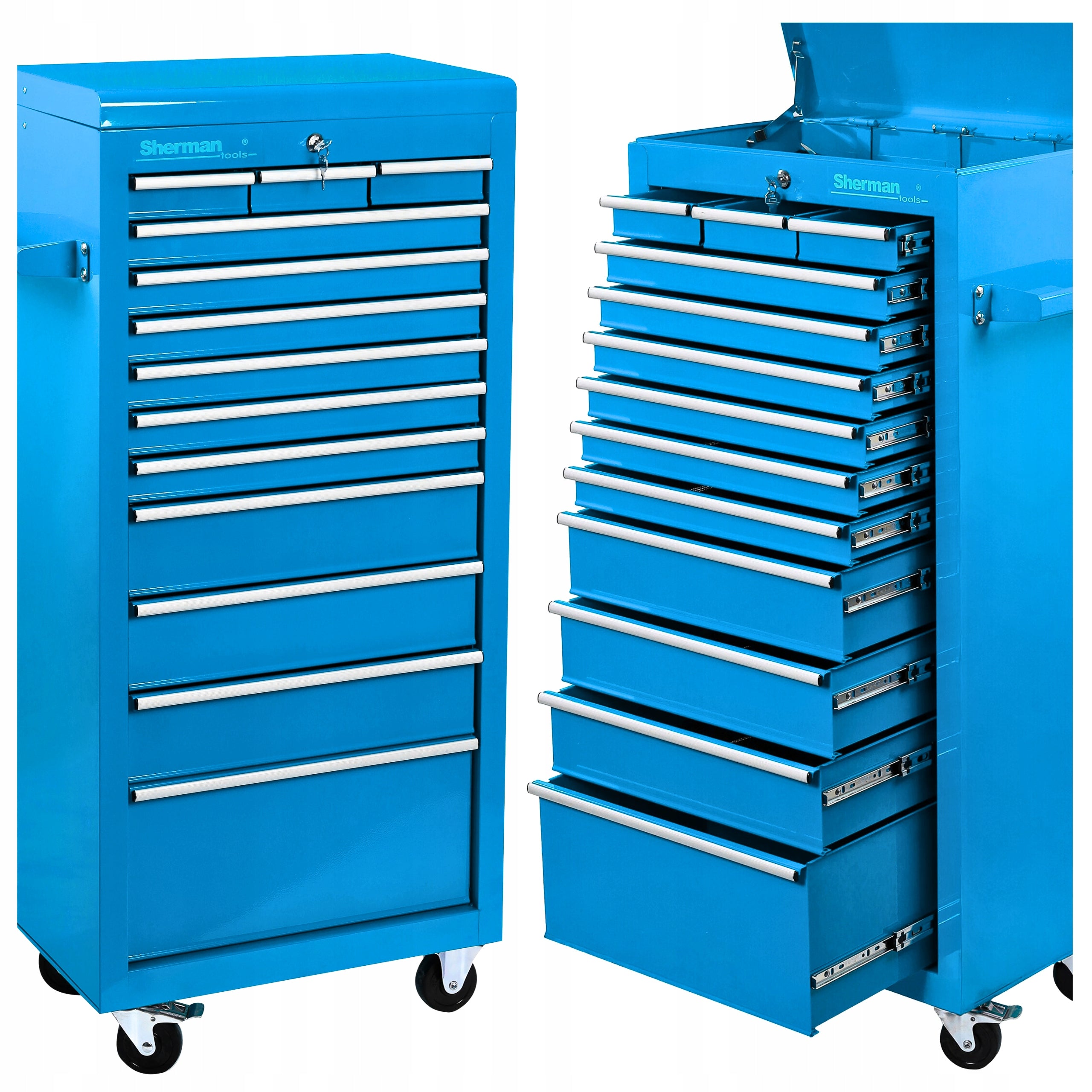 Tool trolley metal workshop cabinet for tools 13 DRAWERS Manufacturer code 7811445
