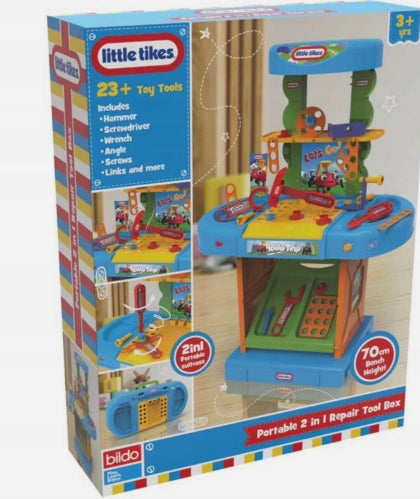 Toolbox 2in1 70 cm + 23 tools Little Tikes