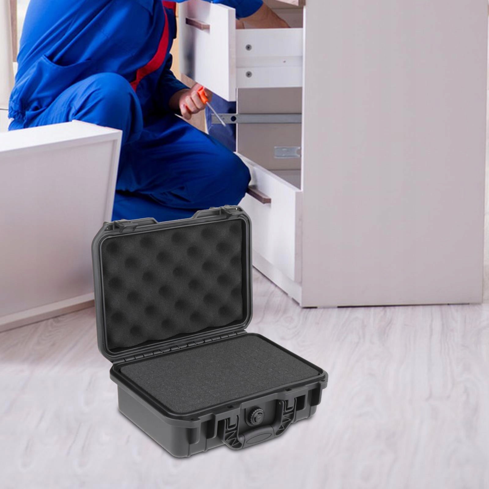 Toolbox Storage Case with Foam Multipurpose Watertight 235x180x90MM Additional features fastening holes for elements