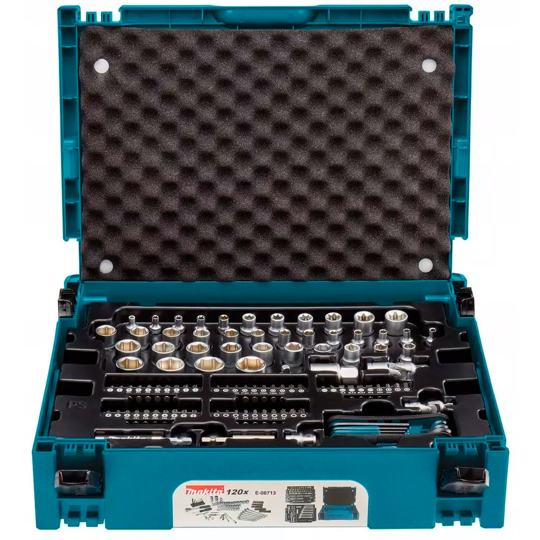 Toolkit 120 parts MAKPAC Makita E-08713 Manufacturer code E-08713