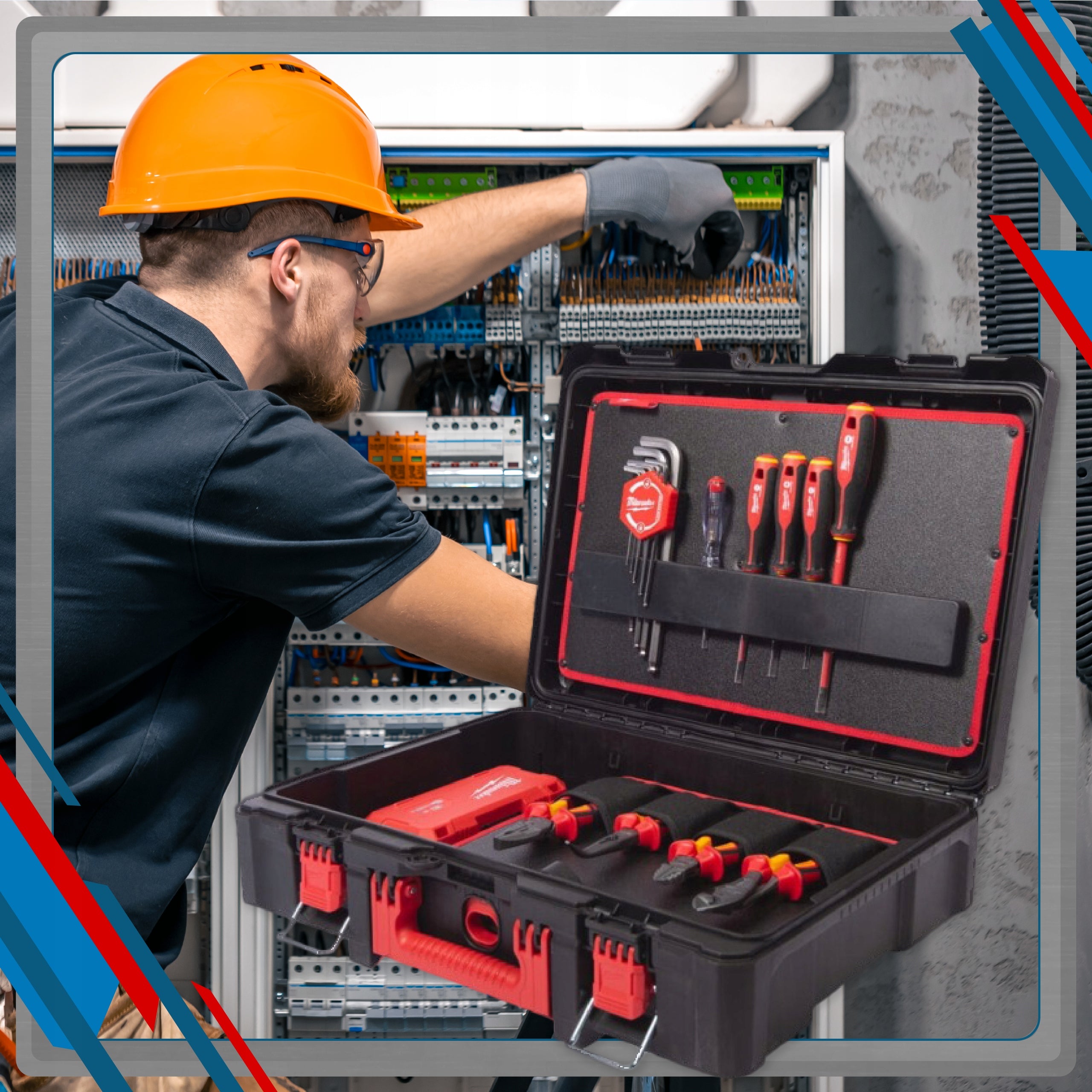 Tools for Electrician SET Tool Case PACKOUT Milwaukee Manufacturer code 4932499466