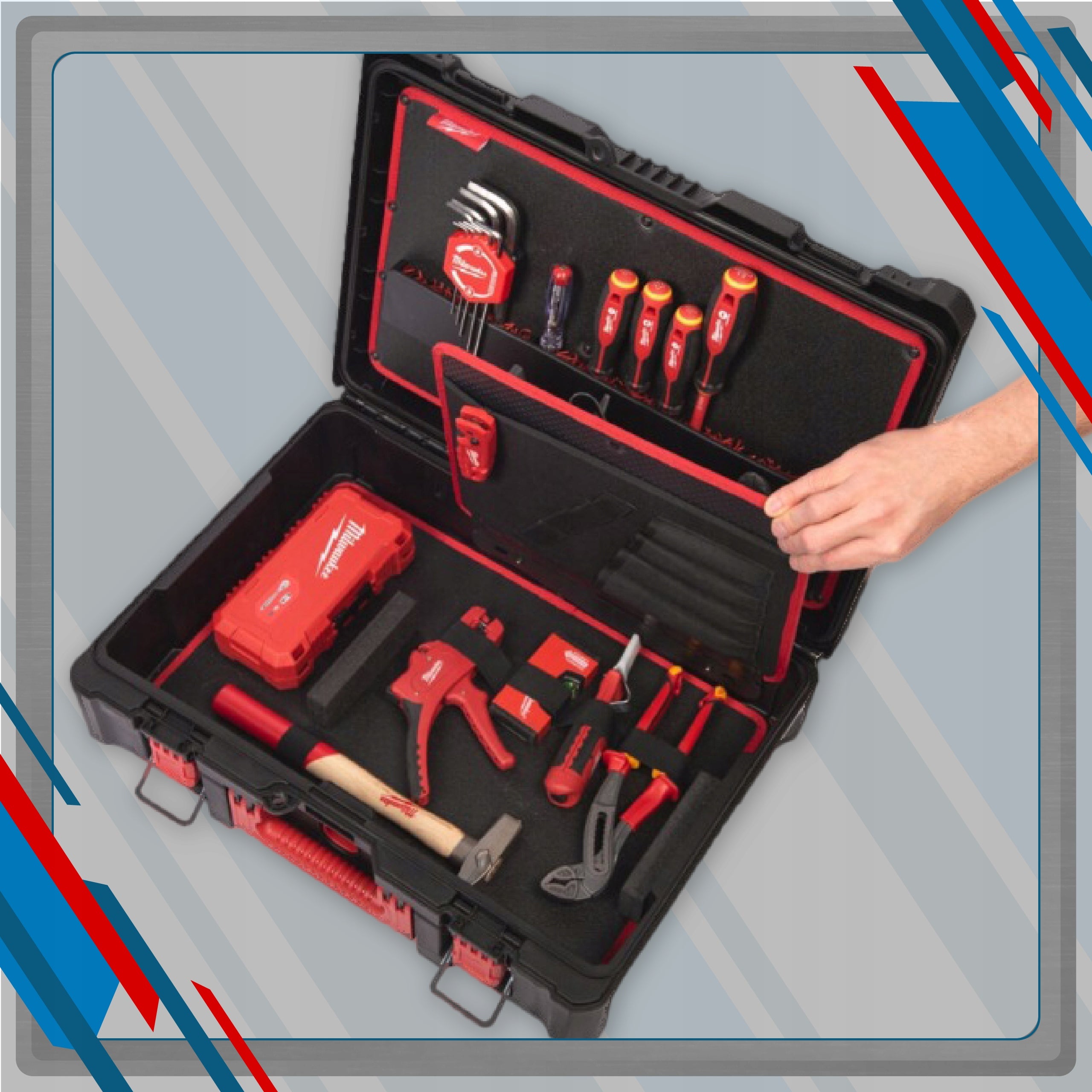 Tools for Electrician SET Tool Case PACKOUT Milwaukee Packaging status original