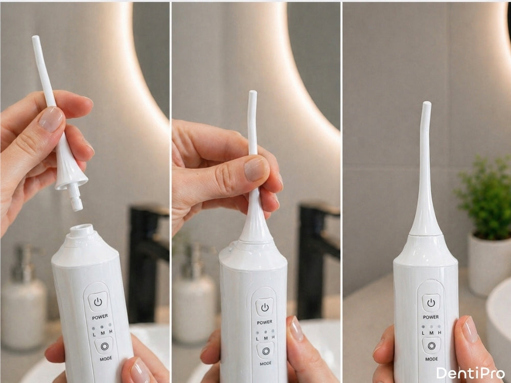 Tooth Irrigator 4 Modes +4 Nozzles - Professional, Wireless, and Stylish Model SWF-03