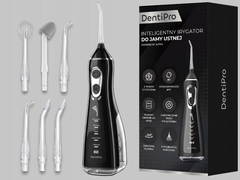 Tooth Irrigator 5 Modes + 5 Nozzles - Professional and Wireless Model SWF-06