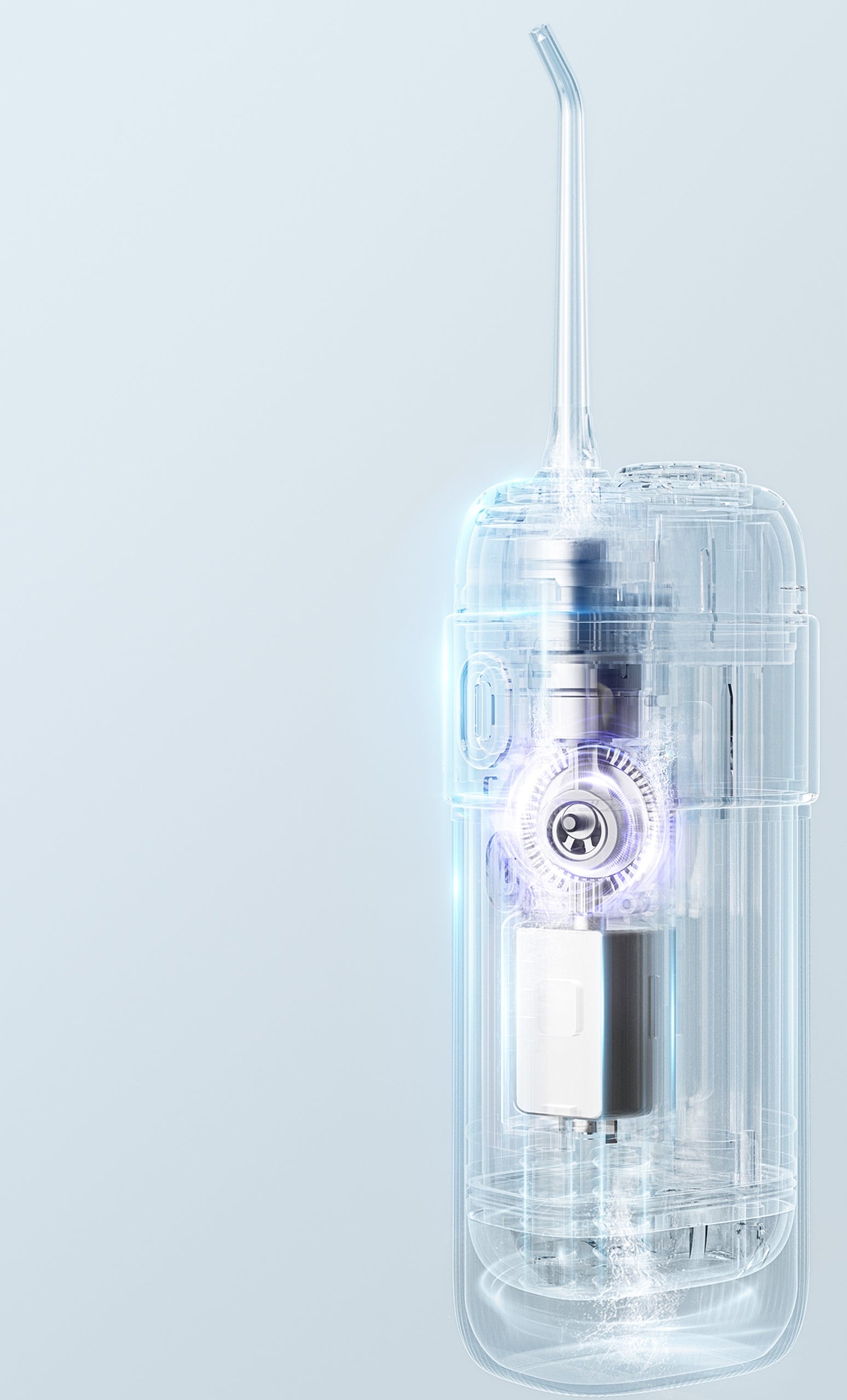 Tooth Irrigator Jimok S5 White 8 Pressure Levels Folding IPX8 White Model Jimok S5 White