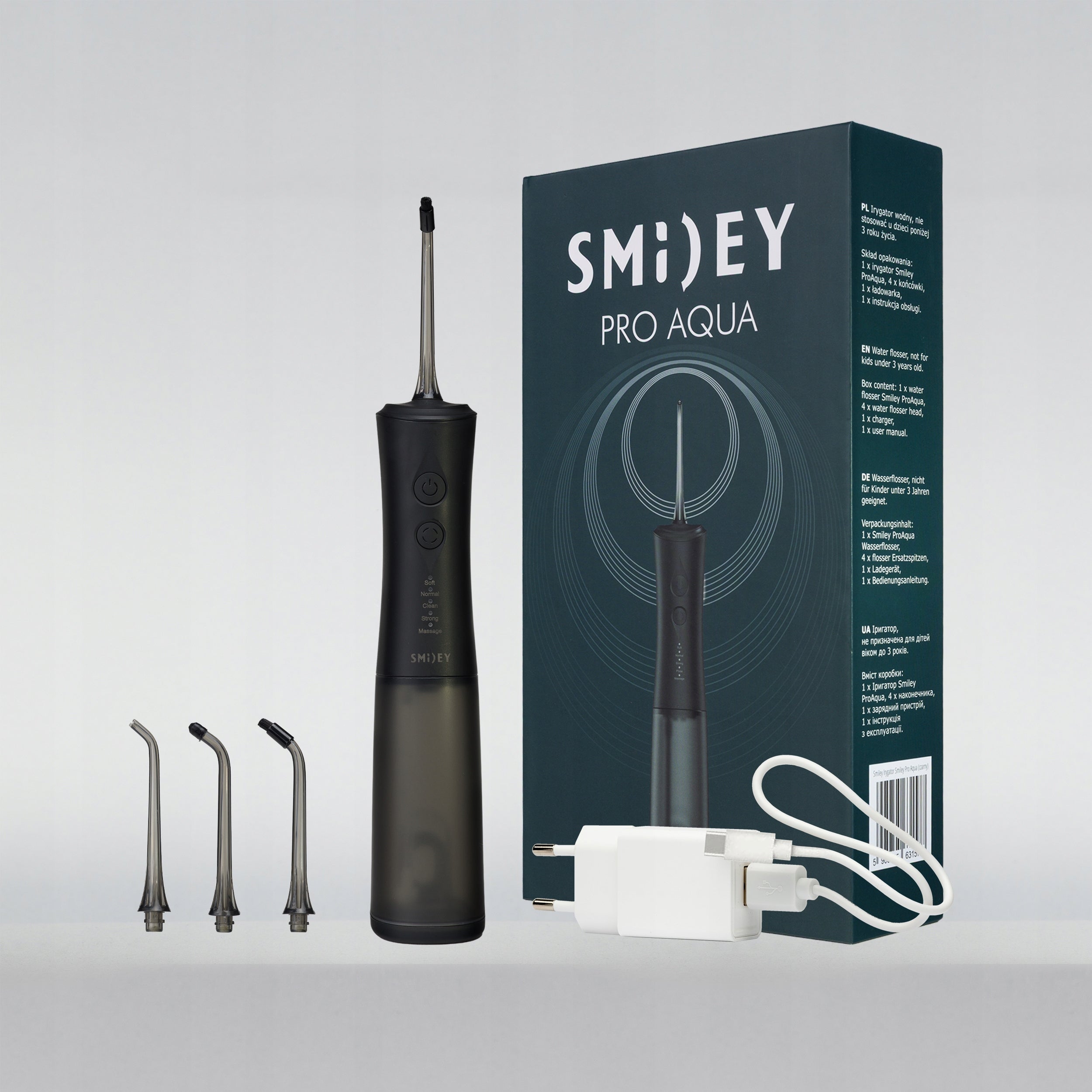 Tooth Irrigator Wireless 5 Modes + 4 Nozzles - Powerful Dental Brand Smiley