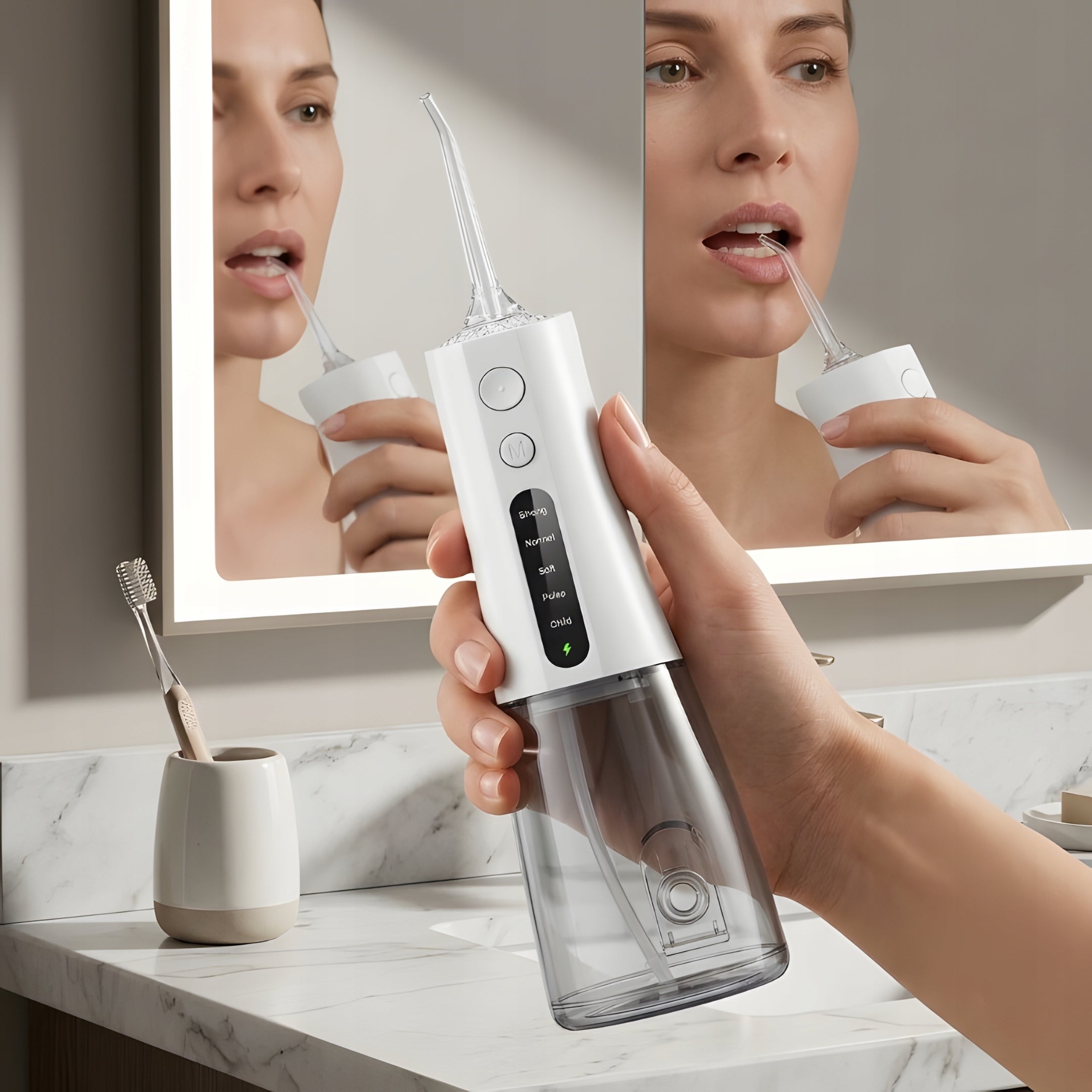Tooth Irrigator Wireless Dental 5 Modes 7 Nozzles 300ml USB Kind wireless