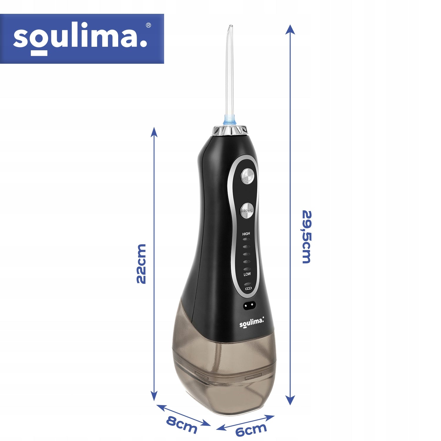 Tooth Irrigator Wireless Dental 8 Nozzles 5 Modes 2500mAh 300ml Model Irygator do Zębów Bezprzewodowy Dentystyczny