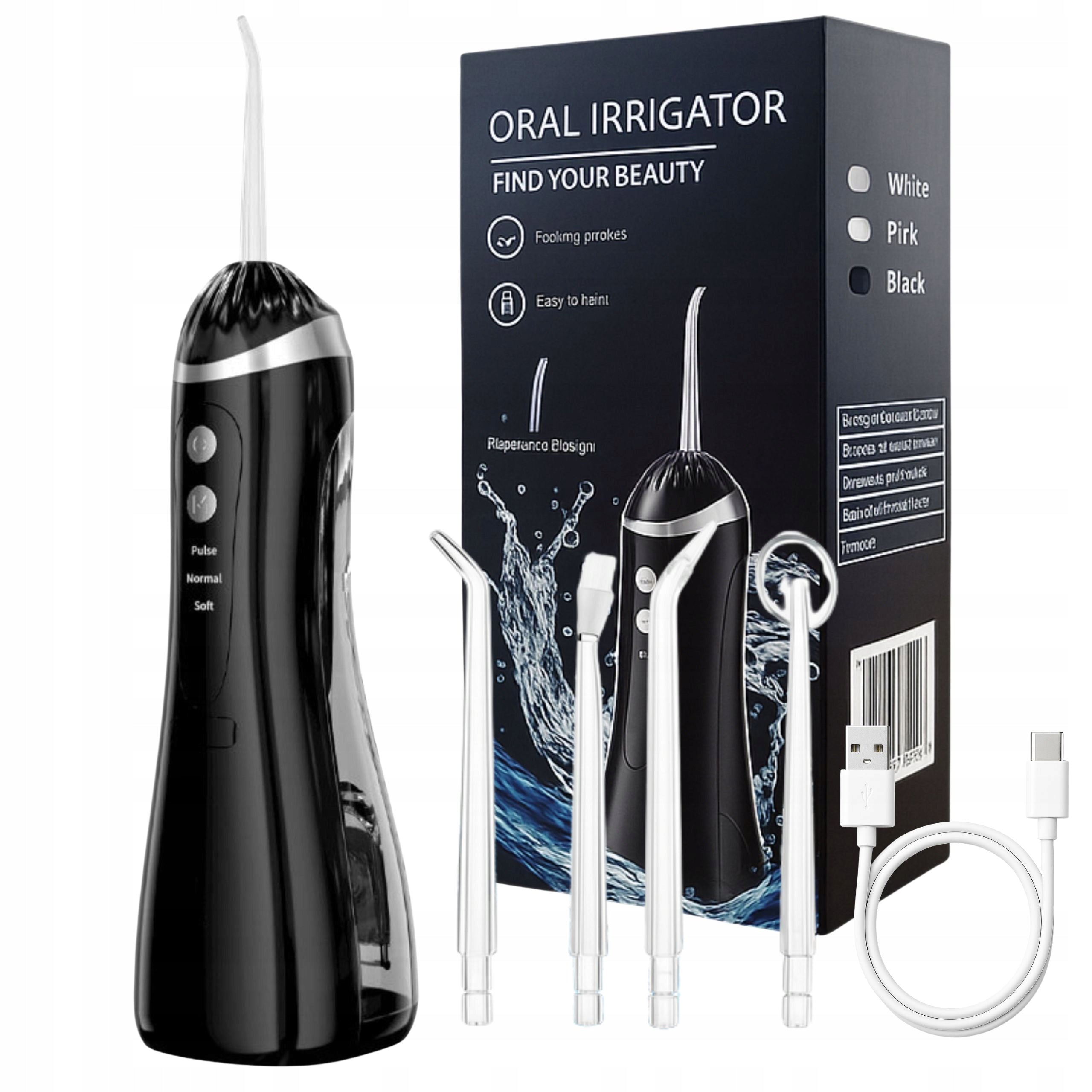 Tooth Irrigator Wireless Dental Strong 4 Nozzles 3 Home Modes